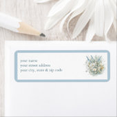 素朴デイジーとブルーフローラシャワーレシピリクエスト ラベル (インサイチュ)