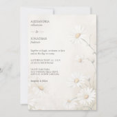 素朴デイジーの結婚分野 招待状 (正面)