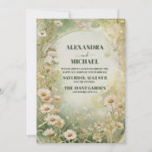 素朴デイジーの結婚分野 招待状 (正面)