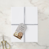 素朴デイジーウッズ結婚サンキューメッセージカード ギフトタグ (より糸付き)