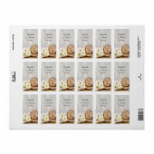 素朴デイジーウッズ結婚サンキューメッセージカード ラベル (フルシート)