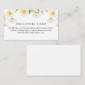 素朴デイジーシンプルフラワーカスタム  エンクロージャーカード (正面/裏面)