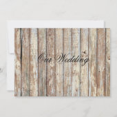 素朴デイジーバーンウッドウェディング招待 招待状 (裏面)