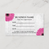 素朴デイジーフローラサロンスパアポイントメント 予約カード (正面)