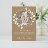 素朴デイジー写真悔やみや弔慰葬儀記念館 サンキューカード (スタンド正面)