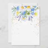 素朴デイジー&フィールドフラワーズブーケブライダルブランチ 招待状 (裏面)