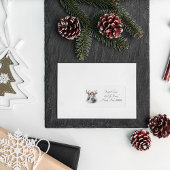 素朴トナカイカスタムクリスマス ラベル