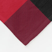 素朴トナカイ赤水牛プレイドファミリー名逃げる フリースブランケット (角)