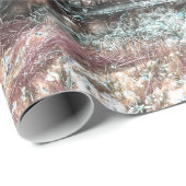 素朴トラックヴィンテージホワイトグレーレトロ ラッピングペーパー (ロールコーナー)