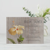 素朴ハイビスカスブライダルシャワー招待状 招待状 (スタンド正面)