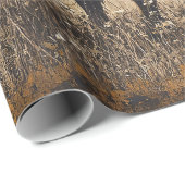 素朴ハイランド牛のデコパージュ ラッピングペーパー (ロールコーナー)