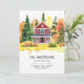 素朴ハウスフォレストウッズ引っ越しました秋ムービング 案内状 (スタンド正面)