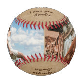 素朴ハッピーバレンタインデー2写真ボーイフレンド 野球ボール (正面)