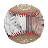 素朴ハッピーバースデー最高のパパEver 2写真 野球ボール (正面)