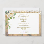 素朴ハネードパ結婚イン 招待状 (正面)