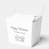 素朴ハロウィンシンプル秋パーティー フェイバーボックス (正面)