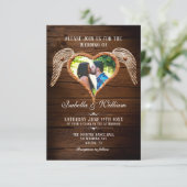 素朴ハートウッドフォトカントリー結婚ズ 招待状 (スタンド正面)