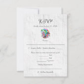 素朴ハートメ結婚キシカン 出欠カード (正面)