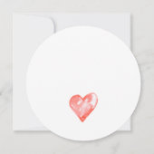 素朴ハートリース結婚式招待状 招待状 (裏面)