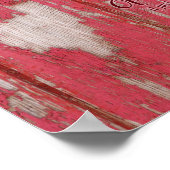 素朴ハート付引用文 ポスター (角)