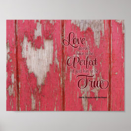 素朴ハート付引用文 ポスター