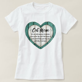 素朴ハート猫ママTシャツ Tシャツ