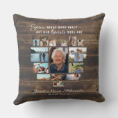 素朴ハート | 15フォトコラージュメモリアル枕 クッション (裏面)