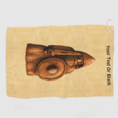 素朴バイキング ゴルフタオル (横)