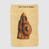 素朴バイキング ゴルフタオル (正面)