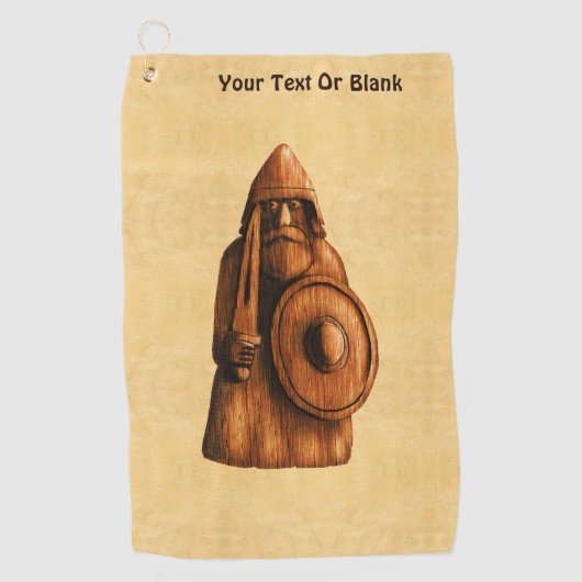 素朴バイキング ゴルフタオル (正面)