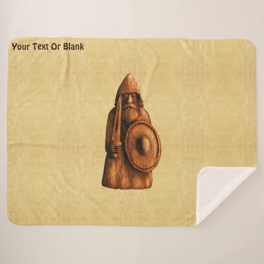 素朴バイキング シェルパブランケット (正面(横))