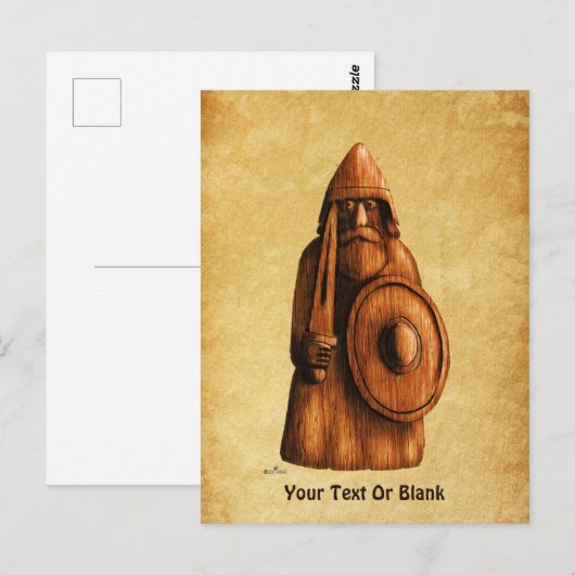 素朴バイキング ポストカード (正面/裏面)