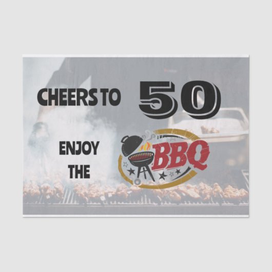 素朴バックヤードBBQグリル 薄葉紙 (正面)