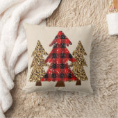 素朴バッファローの枕のクリスマスツリー クッション (ブランケット)