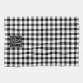 素朴バッファローチェック |プライド・モノグラム名Year K キッチンタオル (横)