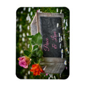 素朴バラとデイジー*カスタマイズ* マグネット (縦)