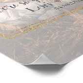 素朴バラとAsterの結婚Welcome Photo ポスター (角)