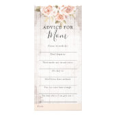 素朴バラみすぼらしい赤ちゃんシャワーアドバイスゲームカード ラックカード (正面)