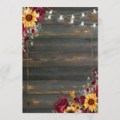 素朴バラアスター結婚ズ アドバイスカード (裏面)