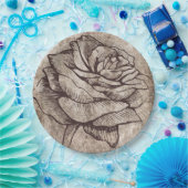 素朴バラインクスケッチ ペーパープレート (パーティー)