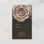 素朴バラエレガントウッドダイヤモンドが友人を参照 紹介カード (裏面)