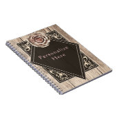 素朴バラエレガントライトウッドダイヤモンドカスタム ノートブック (右側)