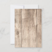 素朴バラエレガントライトダイヤモンドテーブル番号 招待状 (裏面)