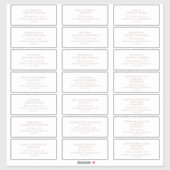 素朴バラス結婚クリプトのゲスト住所 シール (シート)