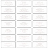 素朴バラス結婚クリプトのゲスト住所 シール (正面)