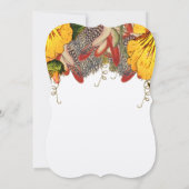 素朴バラハート結婚式招待状 招待状 (裏面)