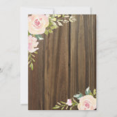 素朴バラブライダルシャワー 招待状 (裏面)