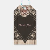 素朴バラライトウエレガントィードダイヤモンドパーティーフェイスアップ ギフトタグ (裏面)