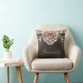 素朴バララエレガントイトウッドダイヤモンドシック クッション (椅子)