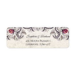 素朴バラヴィンテージ ラベル